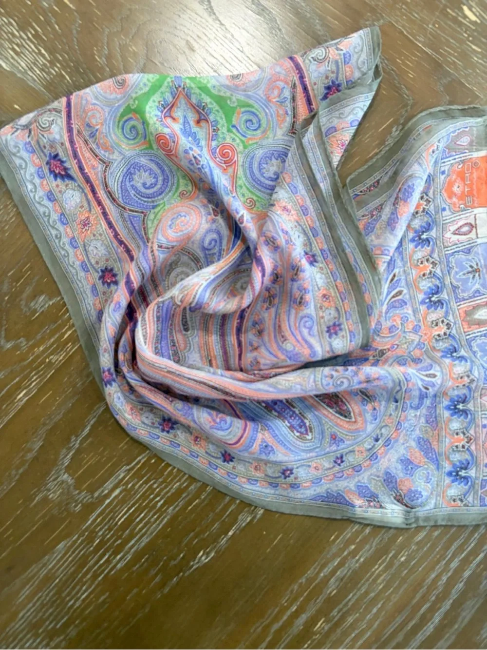 Etro Silk Shawl Multicolor Made in Italy